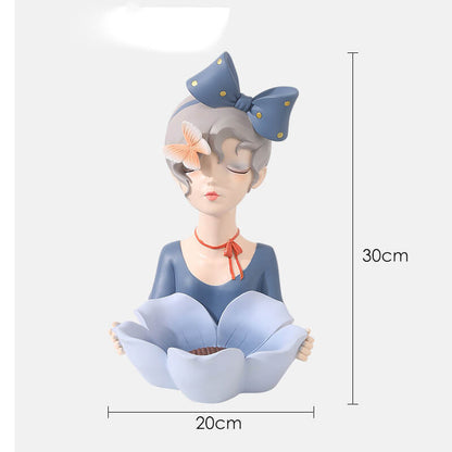 Lighteme Petal Bow Resin Girl Storage