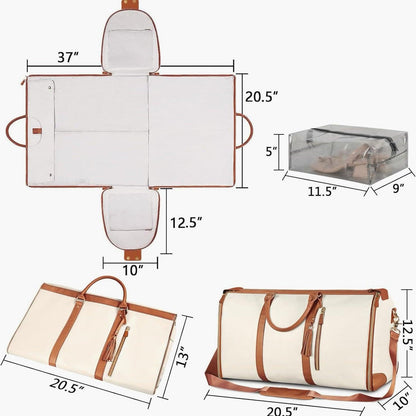 Sac de garde-robe pliable Lighteme avec plusieurs poches