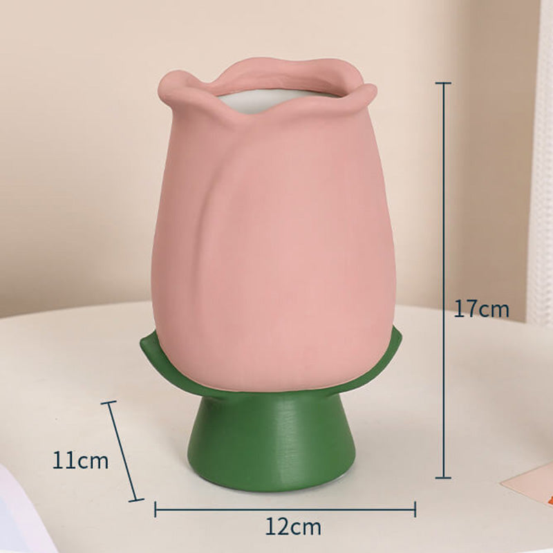 Vase en céramique en forme de tulipe Lighteme