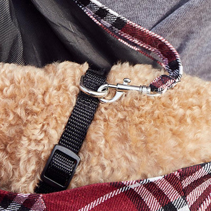 Sac bandoulière Lighteme Plaid pour animaux de compagnie (2 couleurs)