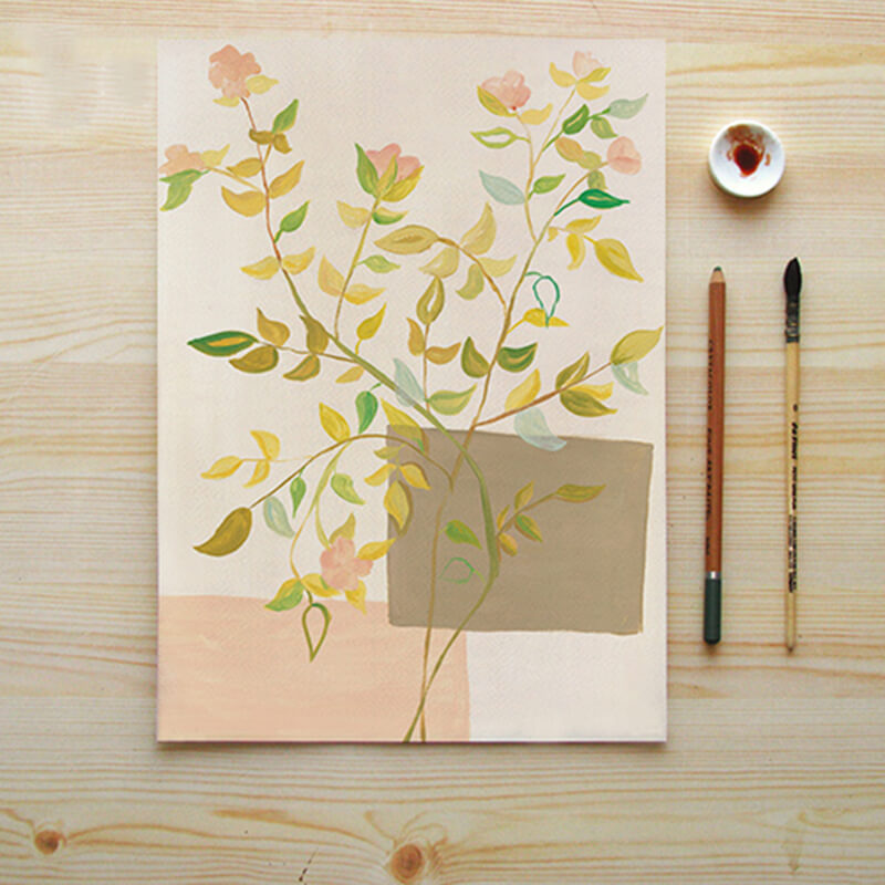 Lighteme Plant Flower Canvas Art Painting