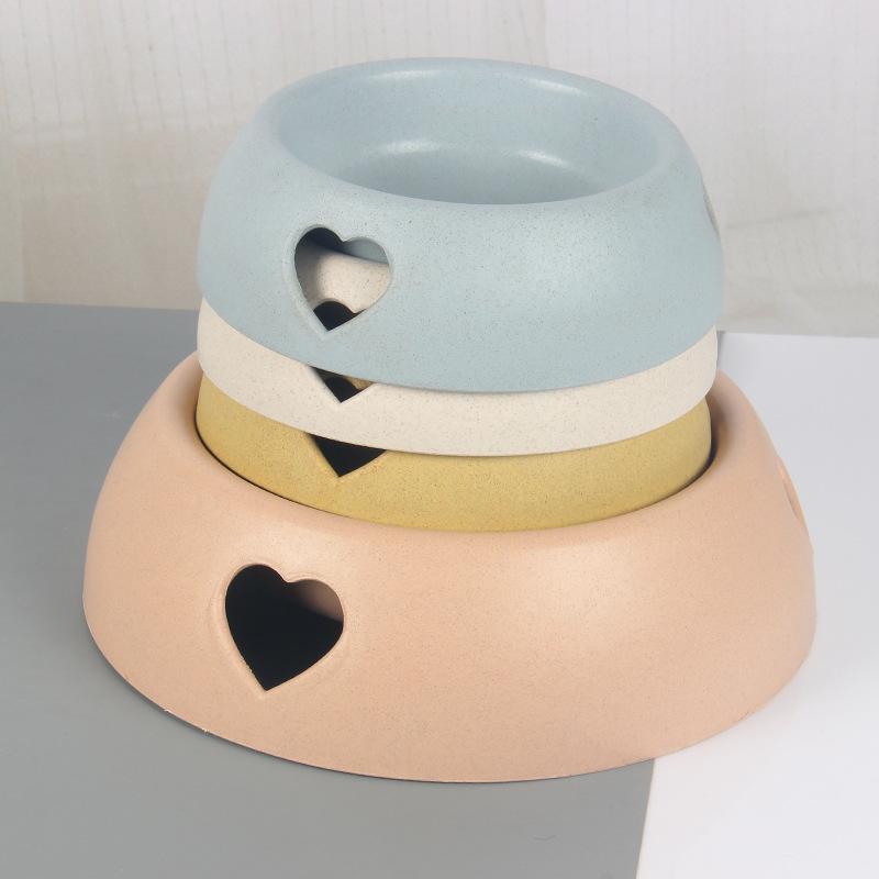 Lighteme Plastic Love Dog Feeder Two Bowls (2 sizes)