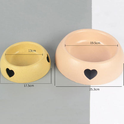 Lighteme Plastic Love Dog Feeder Two Bowls (2 sizes)