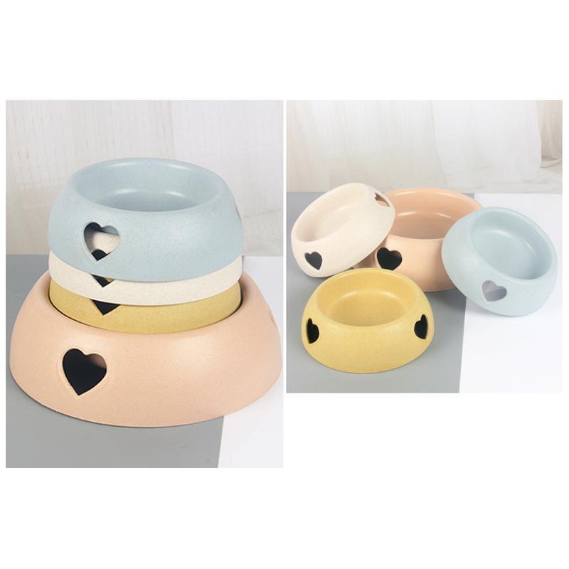 Lighteme Plastic Love Dog Feeder Two Bowls (2 sizes)