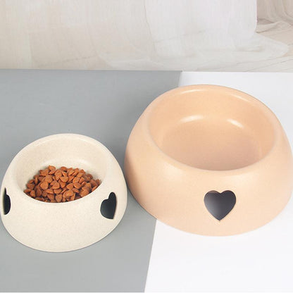 Lighteme Plastic Love Dog Feeder Two Bowls (2 sizes)