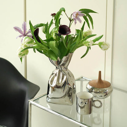 Lighteme Pleated Ceramic Vase