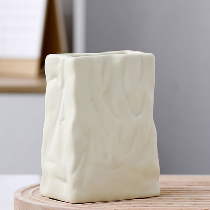 Lighteme Pleated Paper Bag Ceramic Vase