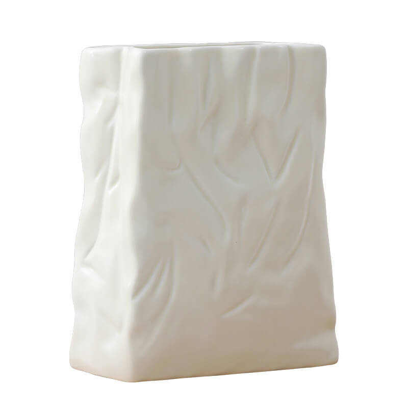 Lighteme Pleated Paper Bag Ceramic Vase