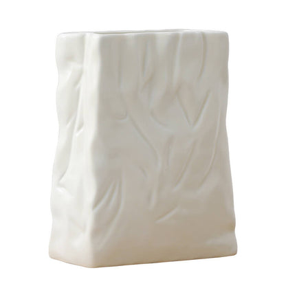 Lighteme Pleated Paper Bag Ceramic Vase
