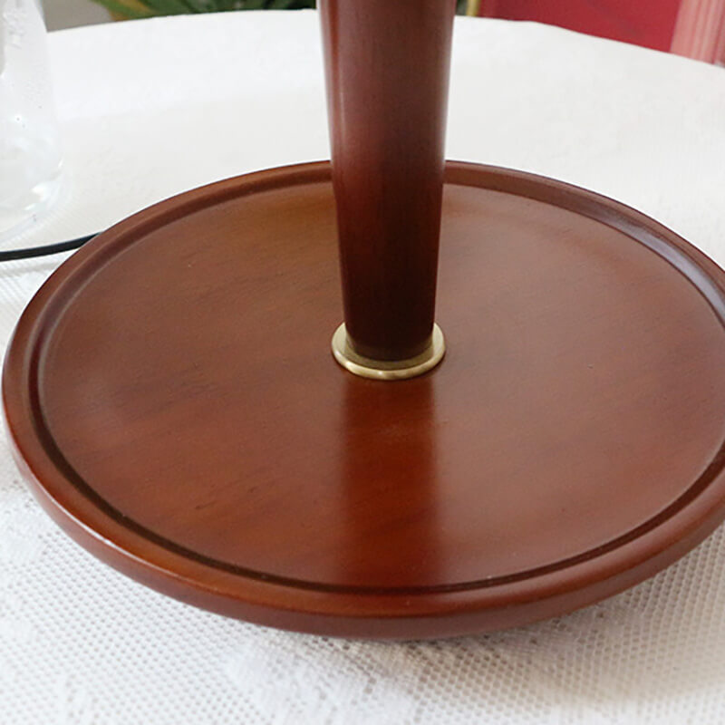 Lighteme Pleated Wooden Table Lamp
