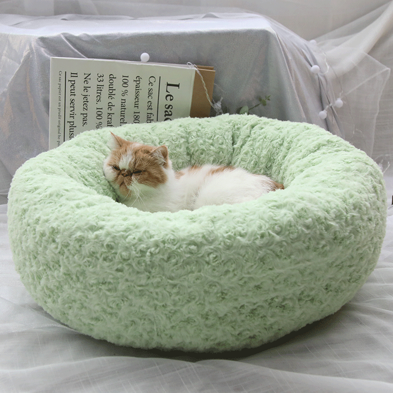 Lighteme Plush Cat Dog Bed Autumn Winter Fluffy Bed (3 colors & 3 sizes)