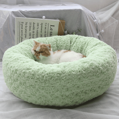 Lighteme Plush Cat Dog Bed Autumn Winter Fluffy Bed (3 colors & 3 sizes)