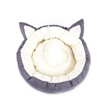 Lighteme Pompom Cute Cat Ear Bed Warm Kitten Litter (4 colors & 3 sizes)