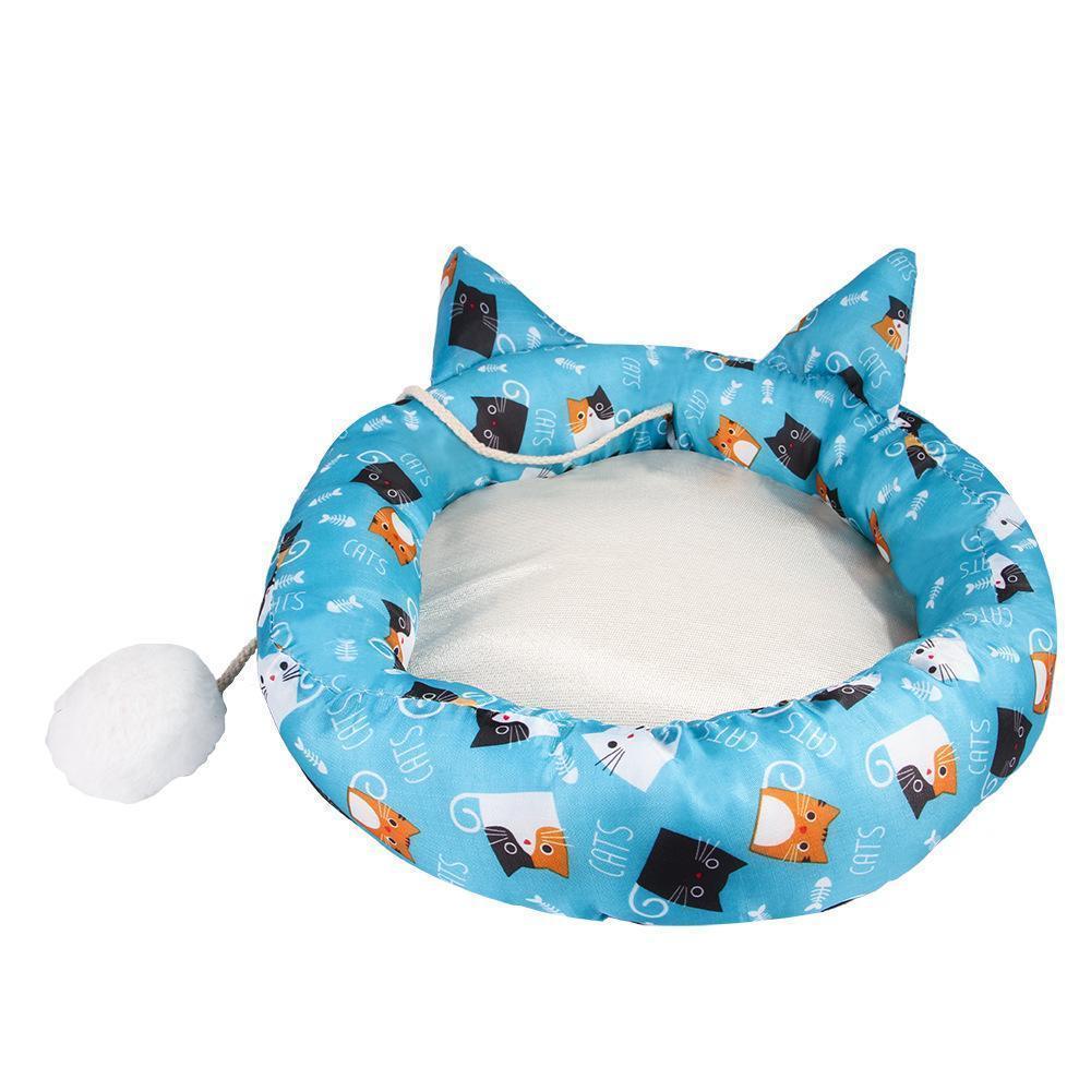 Lighteme Pompom Cute Cat Ear Bed Warm Kitten Litter (4 colors & 3 sizes)