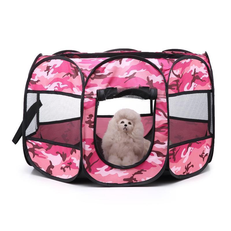 Lighteme Portable Folding Pet Tent Octagon Playpen (6 colors & 2 sizes)