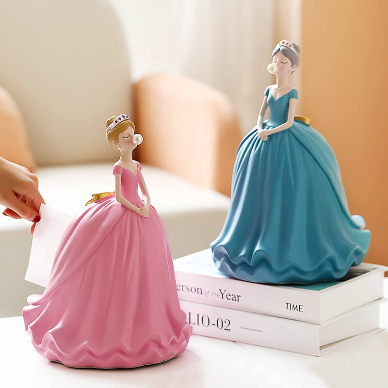 Boîte à mouchoirs en résine Lighteme Princess Dress