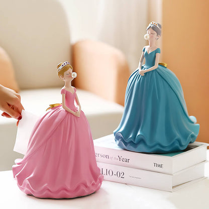 Boîte à mouchoirs en résine Lighteme Princess Dress