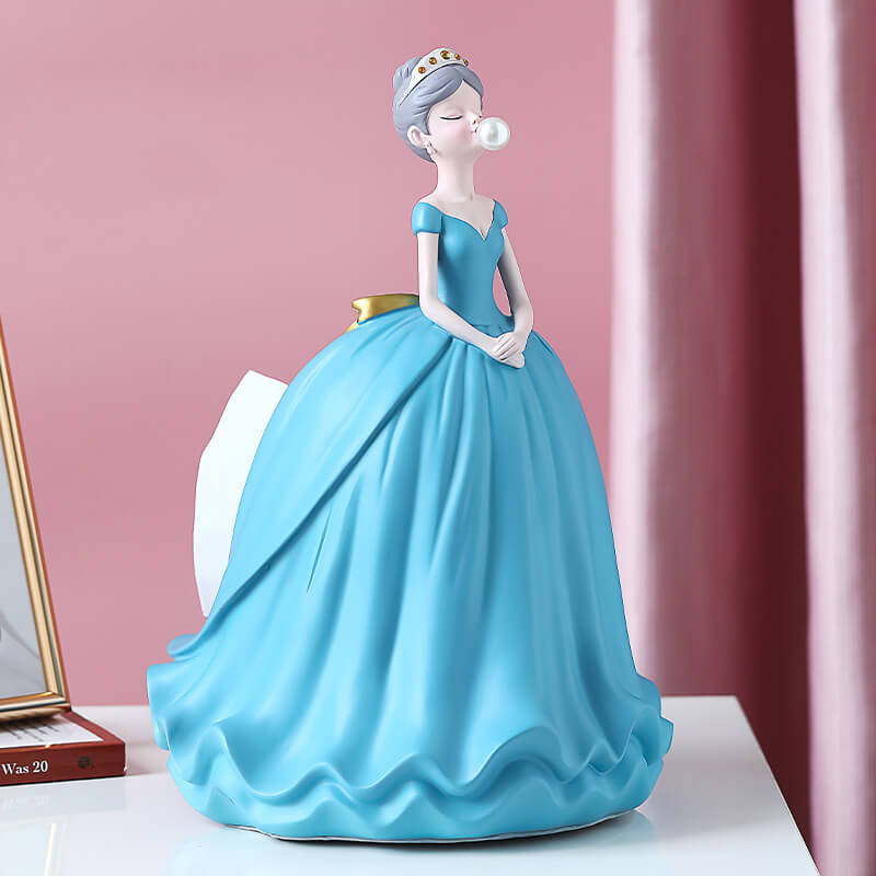 Boîte à mouchoirs en résine Lighteme Princess Dress