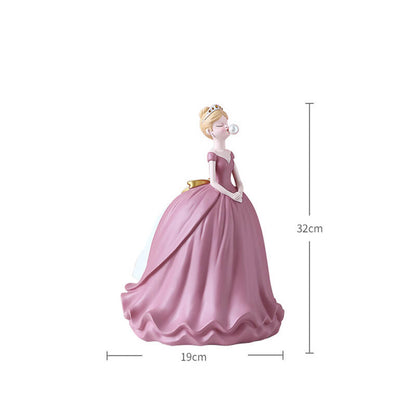 Boîte à mouchoirs en résine Lighteme Princess Dress