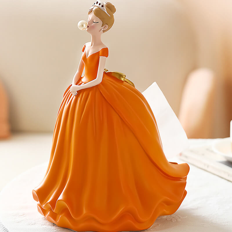 Boîte à mouchoirs en résine Lighteme Princess Dress
