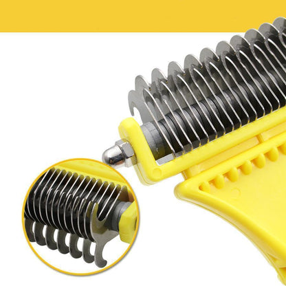 Lighteme Professional Stainless Double-sided Pet Comb Brush
