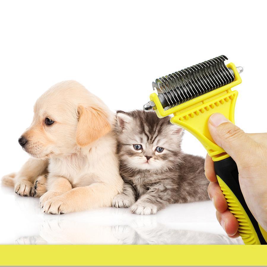 Lighteme Professional Stainless Double-sided Pet Comb Brush