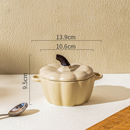 Bol de cuisson en céramique en forme de citrouille Lighteme