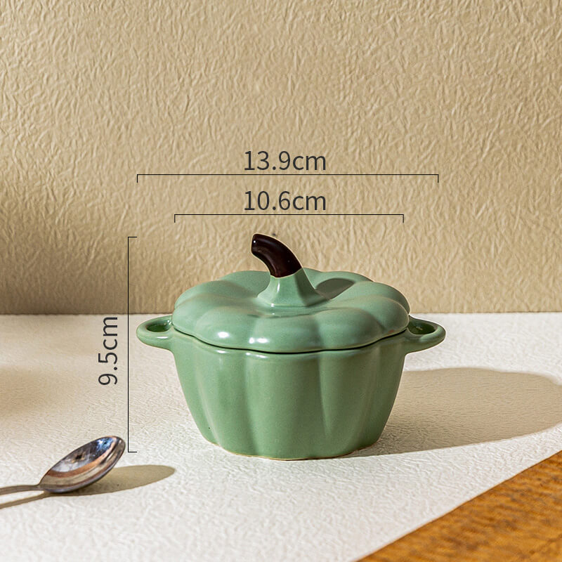 Bol de cuisson en céramique en forme de citrouille Lighteme