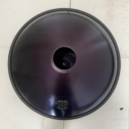 Lighteme Hand Pan Drum 22 Inch 10 Notes Kurd / Celtic Scale D Minor Nitride Steel Handmade Performance Sound Healing Handpan