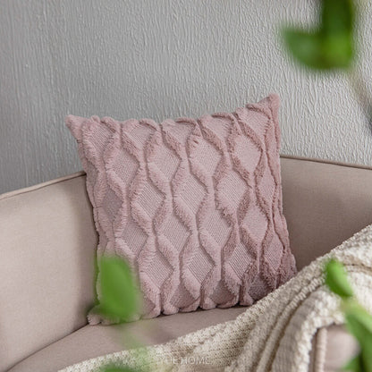 Lighteme Rhombus Plush Throw Pillow Cover