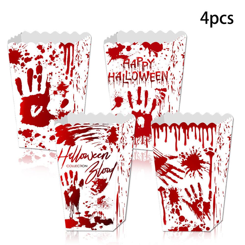 Lighteme 4-teilige Halloween-Popcornboxen