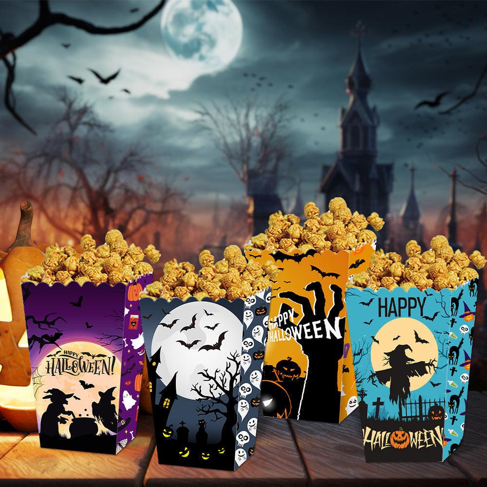 Lighteme 4-teilige Halloween-Popcornboxen