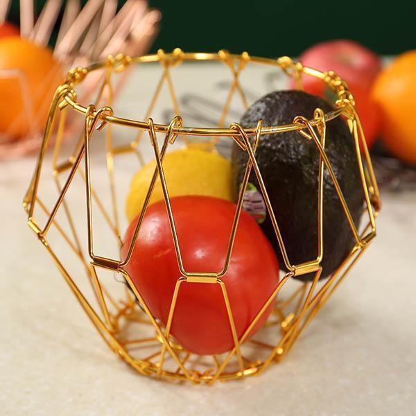 Lighteme Collapsible Stainless Steel Wire Basket (3 colors & 3 sizes)