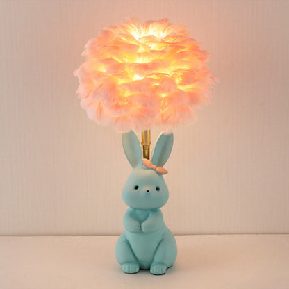 Lighteme Rabbit Feather Table Lamp