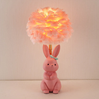 Lighteme Rabbit Feather Table Lamp