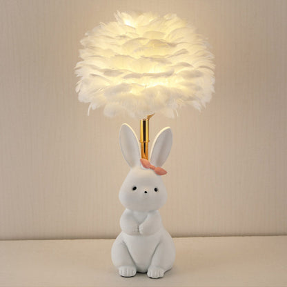 Lighteme Rabbit Feather Table Lamp