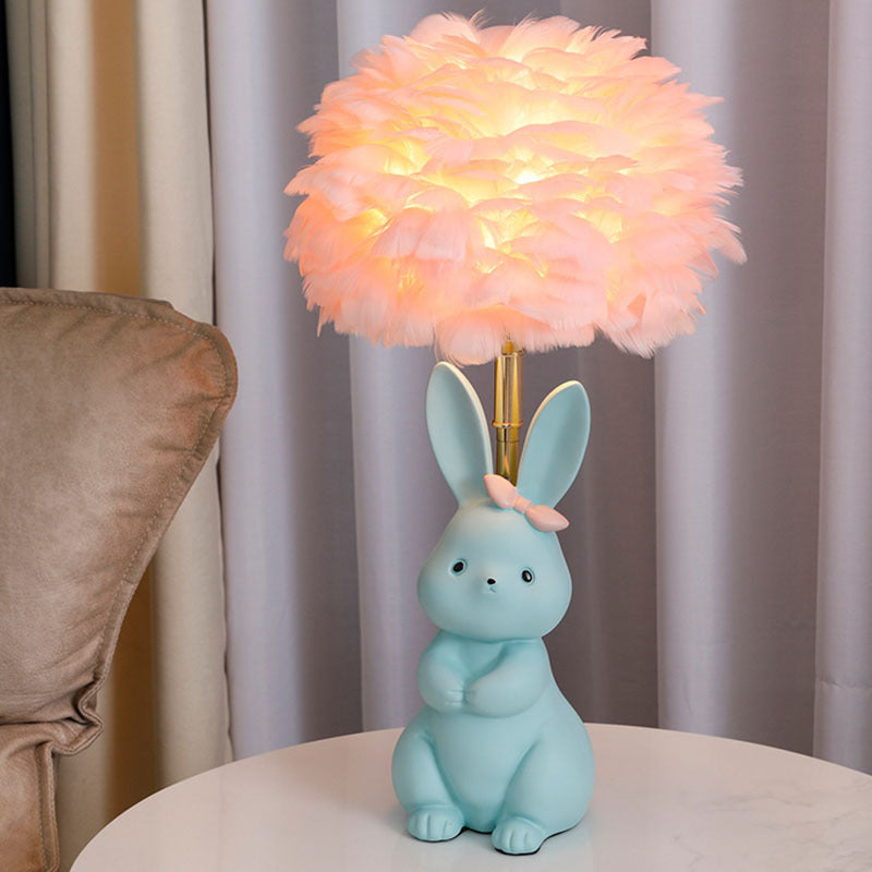Lighteme Rabbit Feather Table Lamp