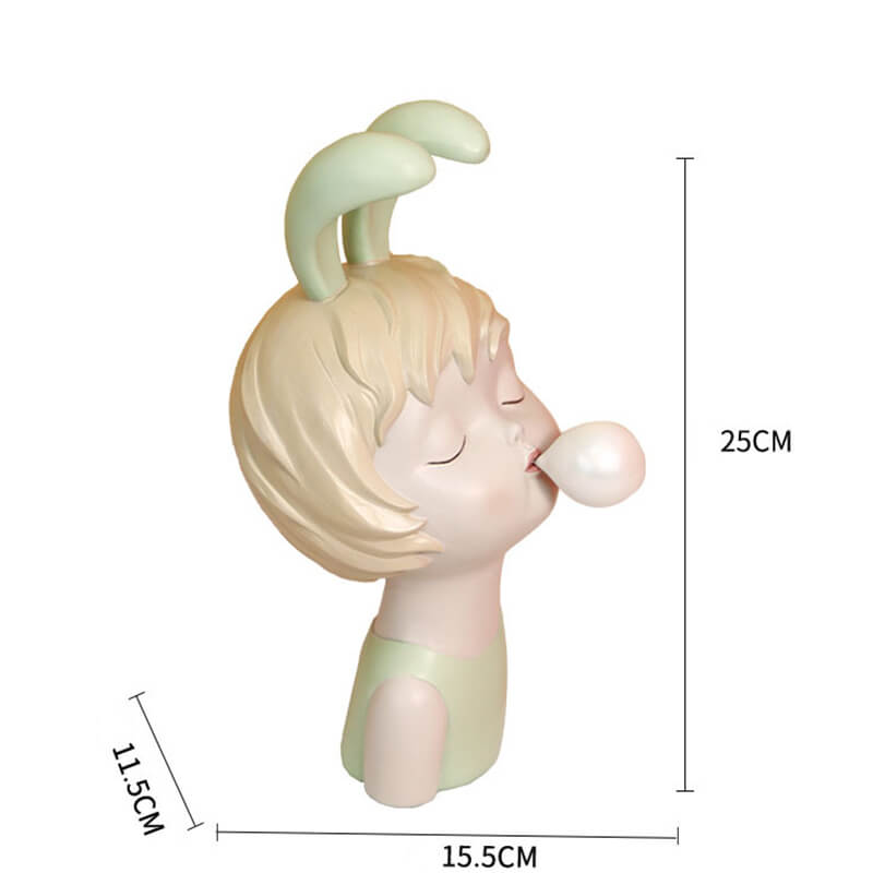 Lighteme Rabbit Girl Resin Ornament