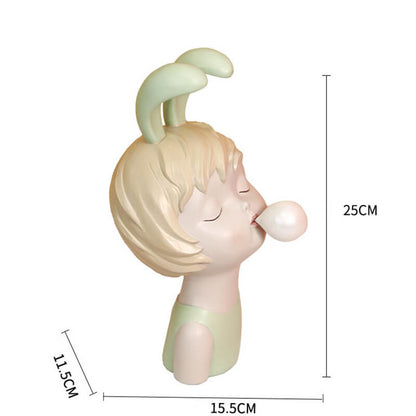 Lighteme Rabbit Girl Resin Ornament