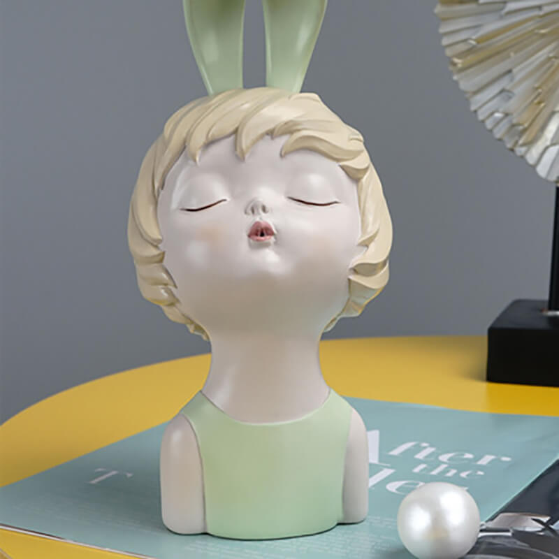 Lighteme Rabbit Girl Resin Ornament