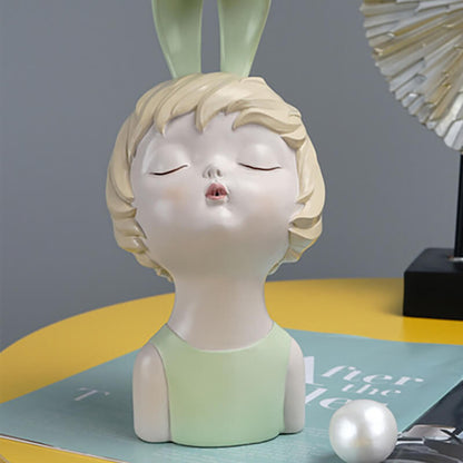 Lighteme Rabbit Girl Resin Ornament