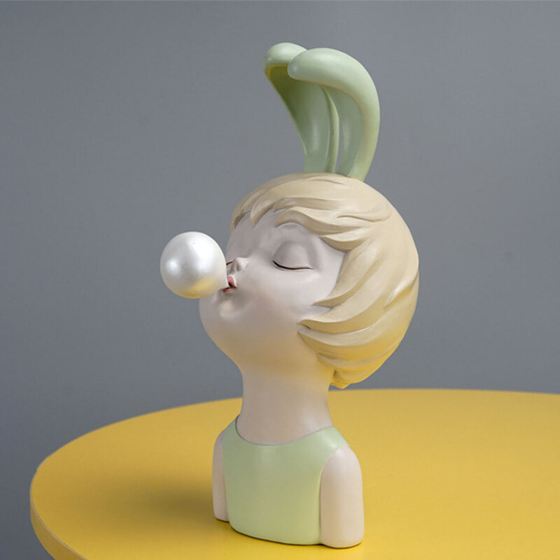 Lighteme Rabbit Girl Resin Ornament
