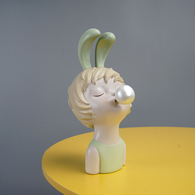 Lighteme Rabbit Girl Resin Ornament