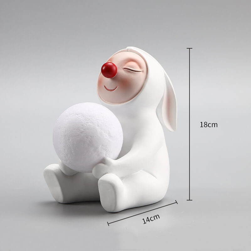 Lampe de bureau en résine Lighteme Rabbit