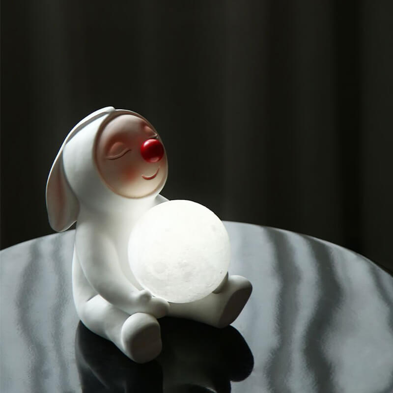 Lampe de bureau en résine Lighteme Rabbit