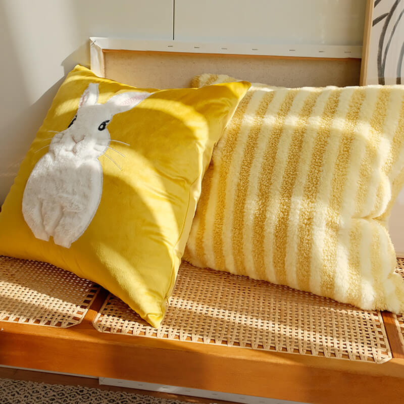 Lighteme Rabbit Throw Pillow Cover