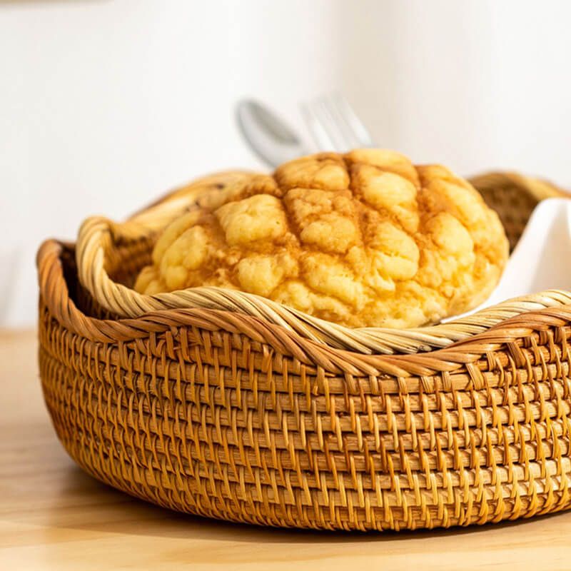 Panier de rangement en rotin Lighteme