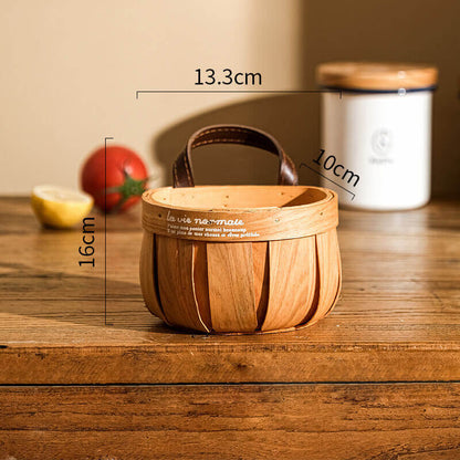 Panier de rangement mural en rotin Lighteme