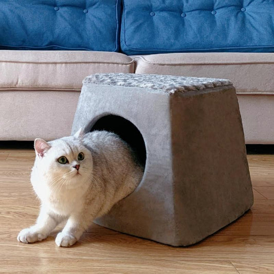 Lighteme Katzenhaus mit abnehmbarer Matte (2 Farben)