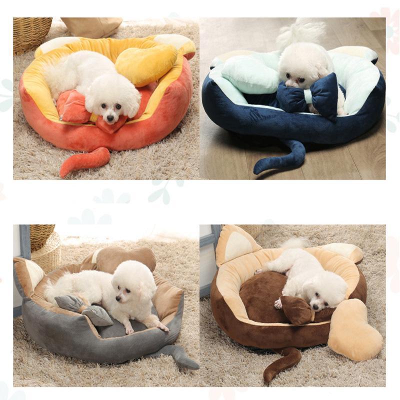 Lighteme Removable Plump Pad Pet Kennel (5 colors & 4 sizes)